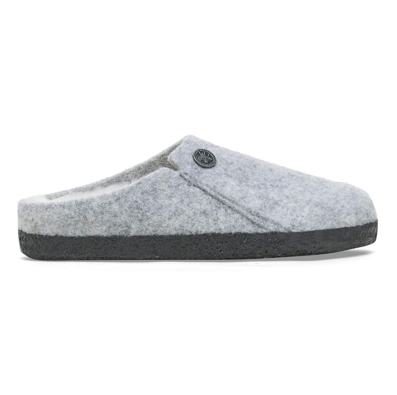 Birkenstock Zermatt Kids Shearling Felt Light Gray Narrow