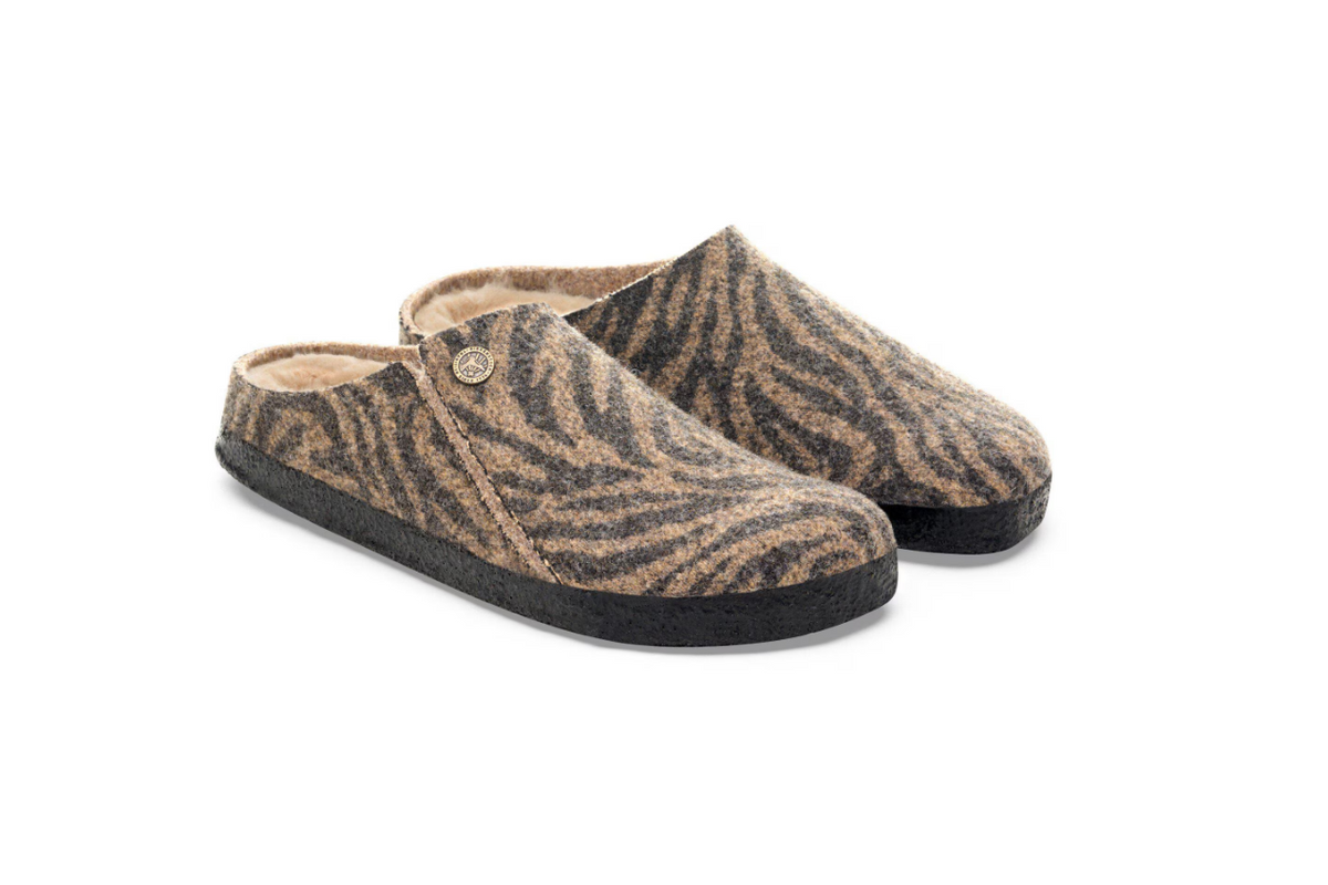 Birkenstock Zermatt Felt Zebra Toffee Melange Narrow