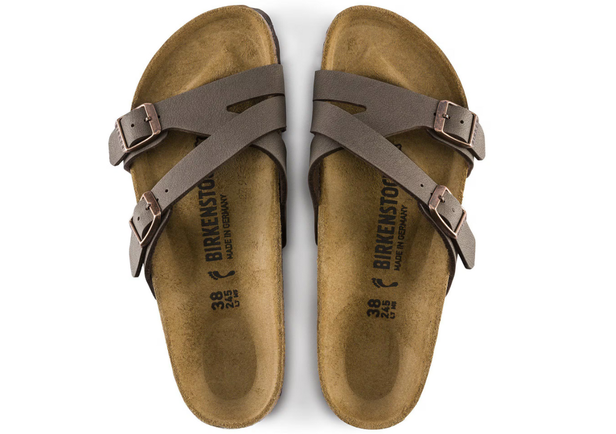 Birkenstock Yao Birkibuc Nubuck Mocha Sandals Regular