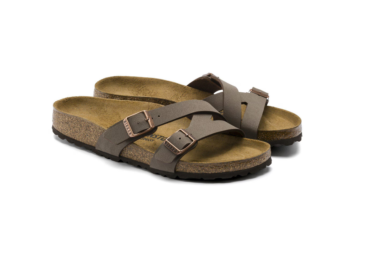 Birkenstock Yao Birkibuc Nubuck Mocha Sandals Regular