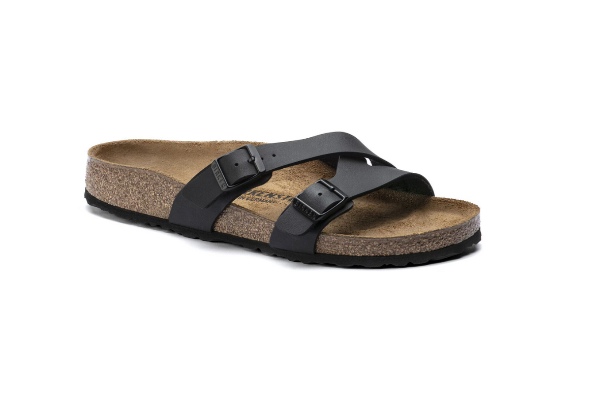 Birkenstock Yao Birko-Flor Black Sandals Regular