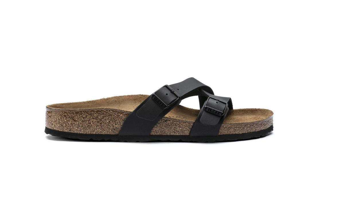 Birkenstock Yao Birko-Flor Black Sandals Regular