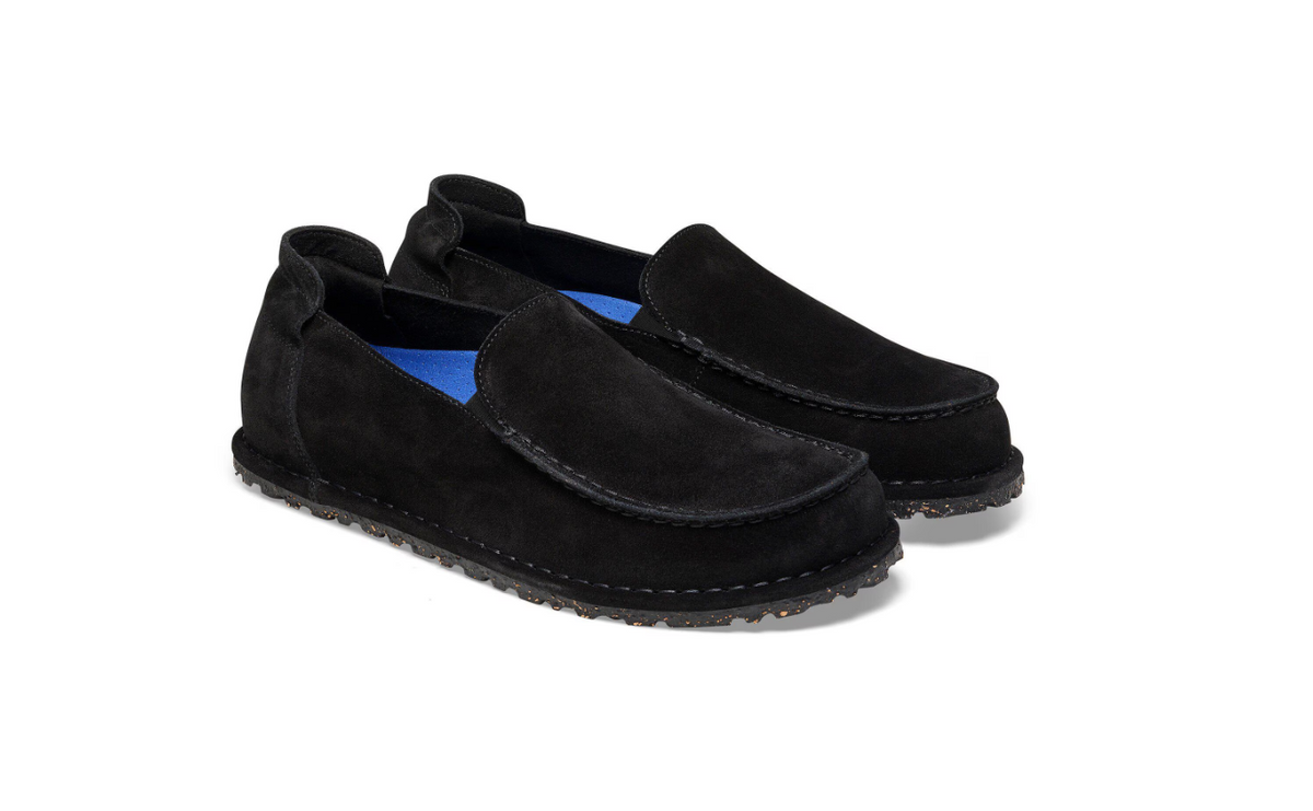 Birkenstock Utti Suede Leather Black Regular