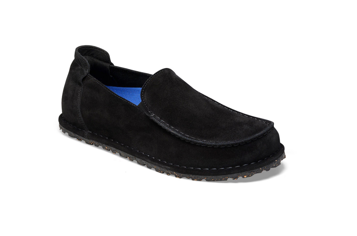 Birkenstock Utti Suede Leather Black Regular