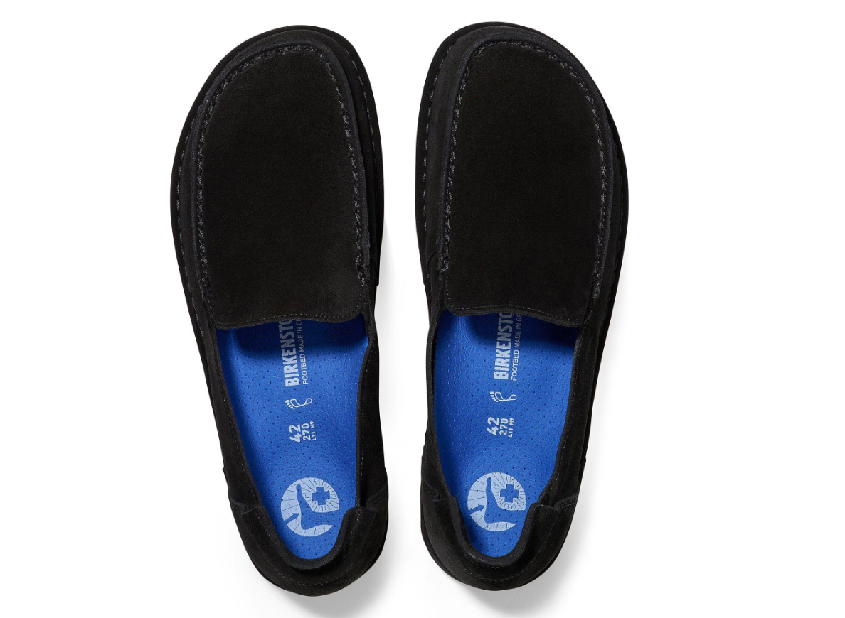 Birkenstock Utti Suede Leather - Black, Narrow