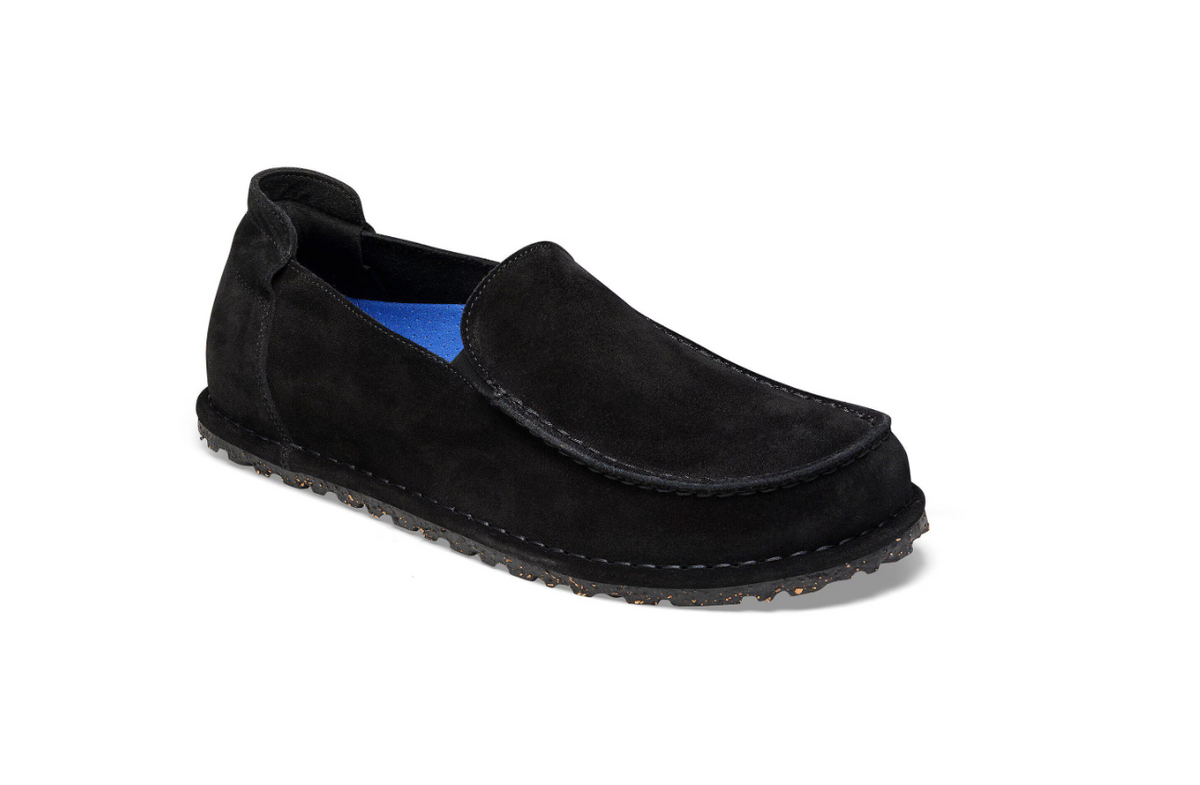 Birkenstock Utti Suede Leather - Black, Narrow