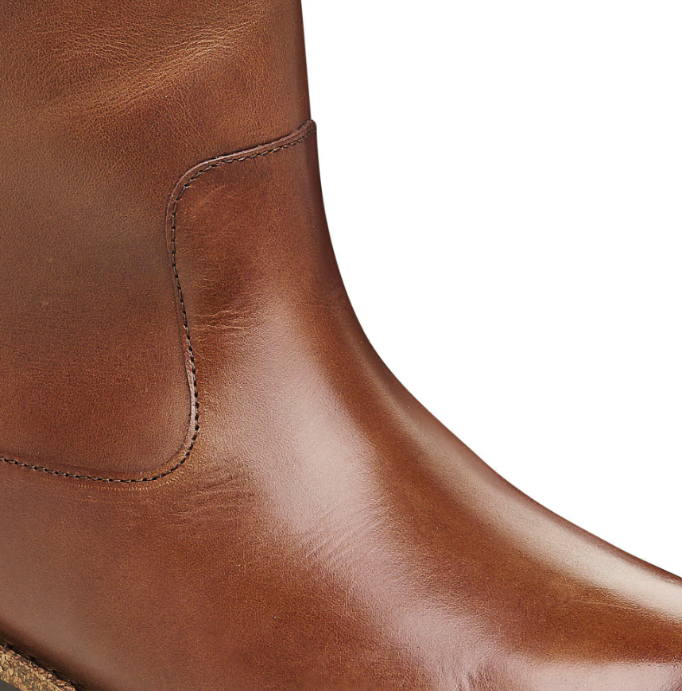 Birkenstock Uppsala Shearling Leather Cognac Narrow