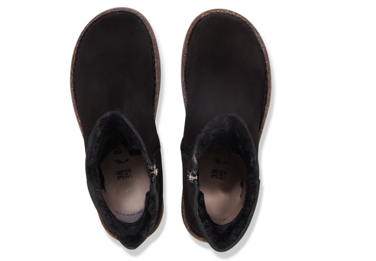 Birkenstock Uppsala Zip Shearling Black Narrow