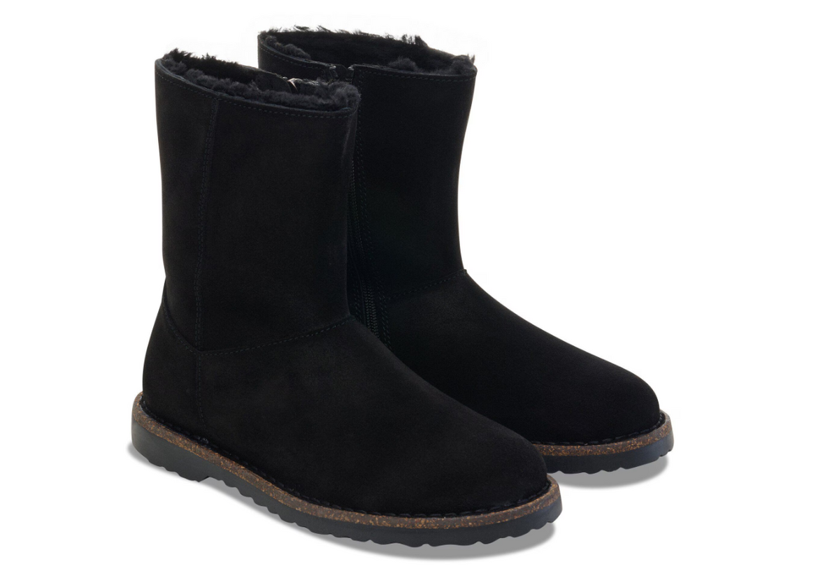 Birkenstock Uppsala Zip Shearling Black Narrow