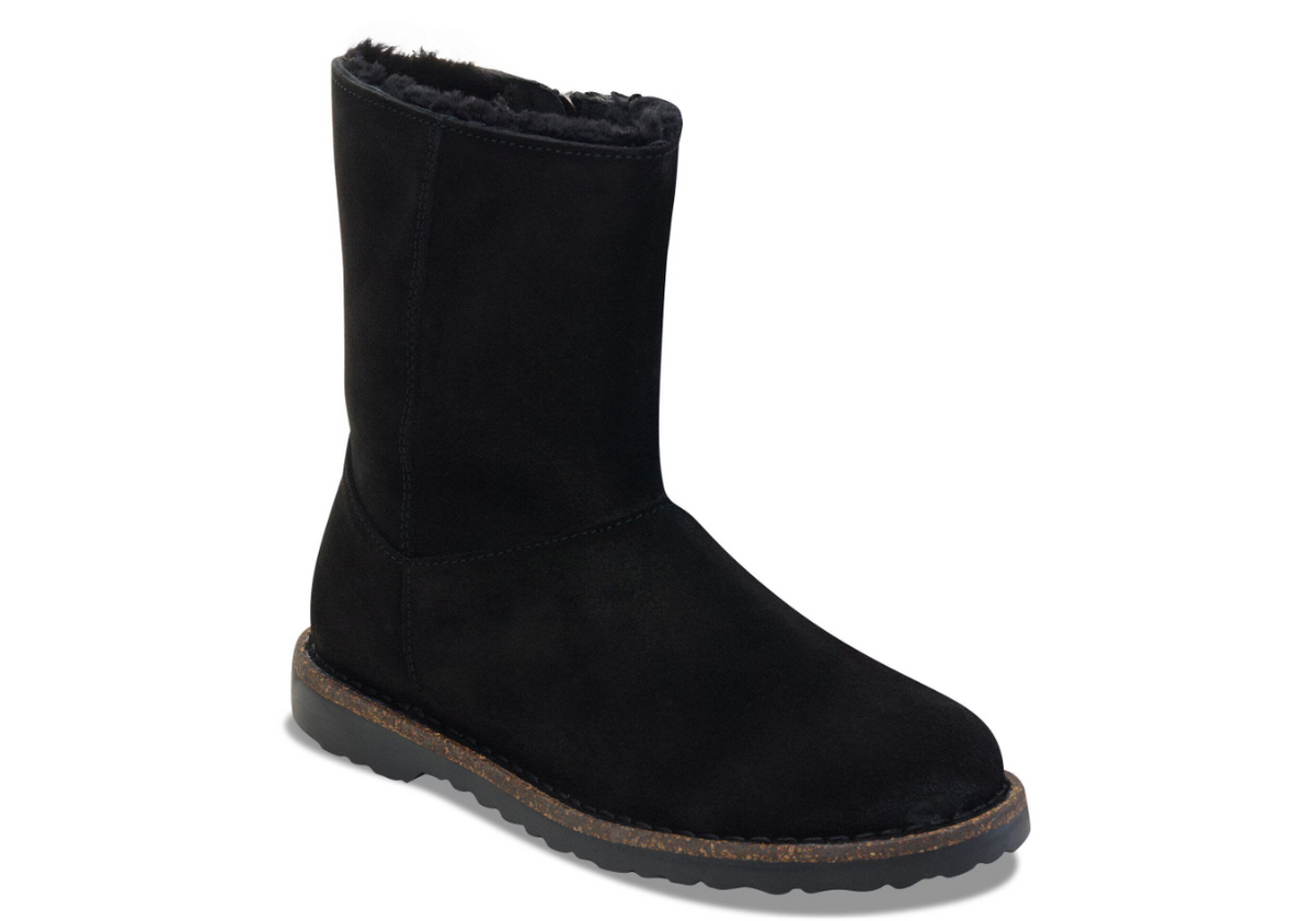 Birkenstock Uppsala Zip Shearling Black Narrow