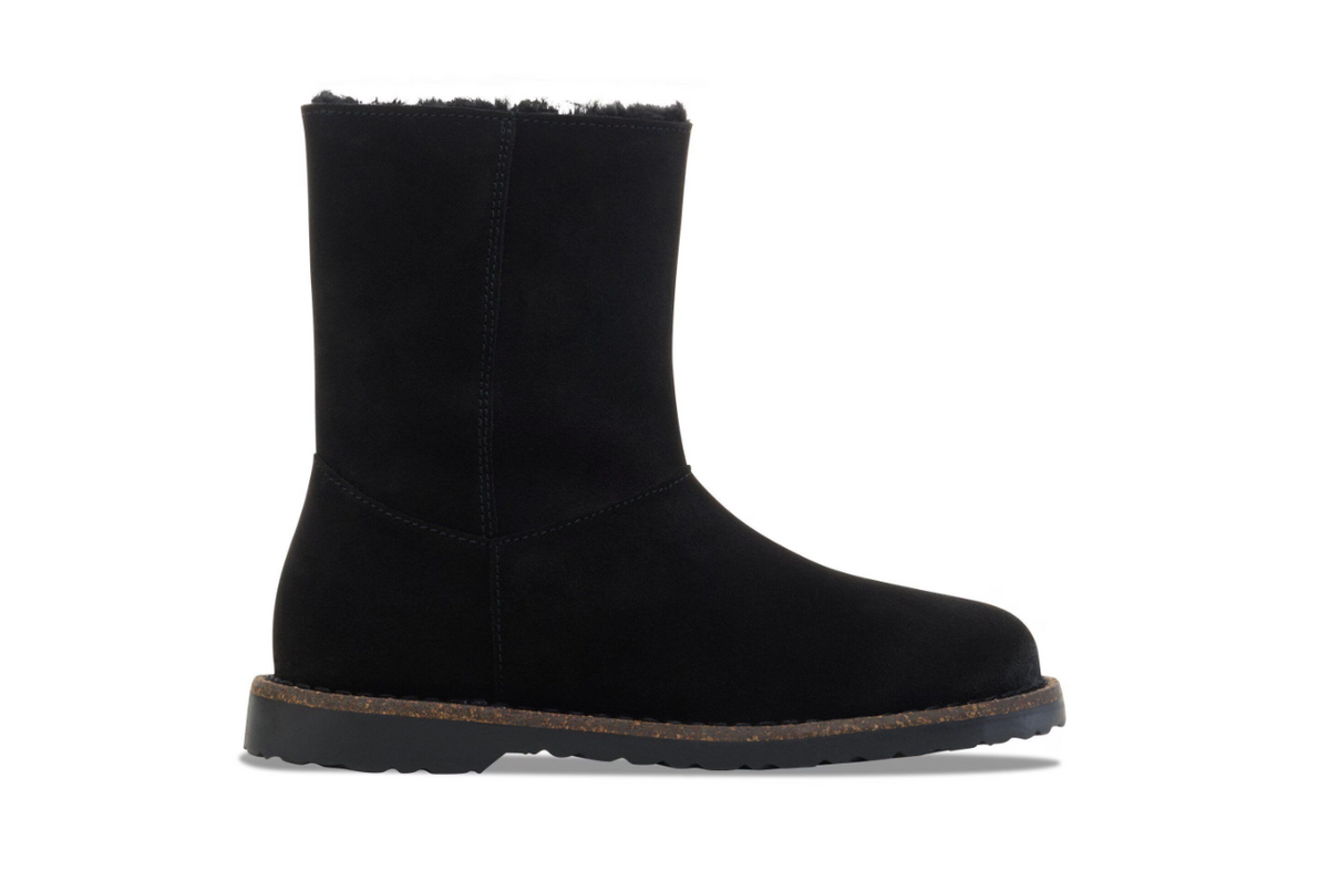 Birkenstock Uppsala Zip Shearling Black Narrow