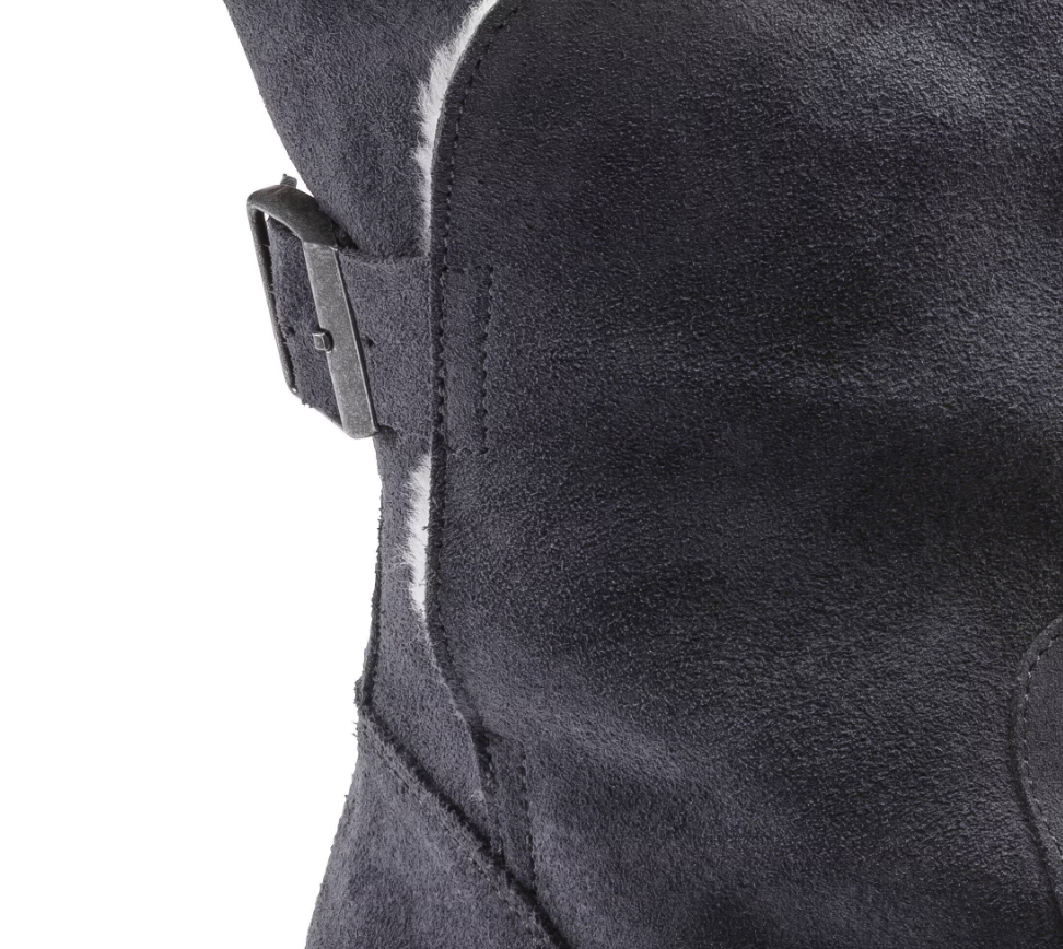 Birkenstock Uppsala Shearling Suede Leather - Graphite, Regular