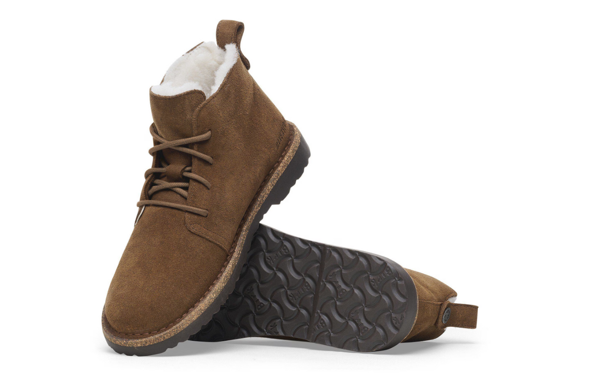 Birkenstock Uppsala Mid Shearling Suede Leather Dark Tea Regular