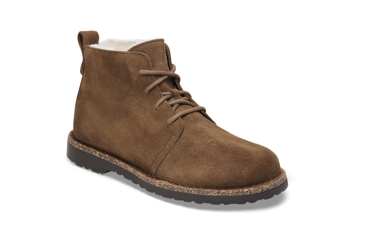 Birkenstock Uppsala Mid Shearling Suede Leather Dark Tea Regular