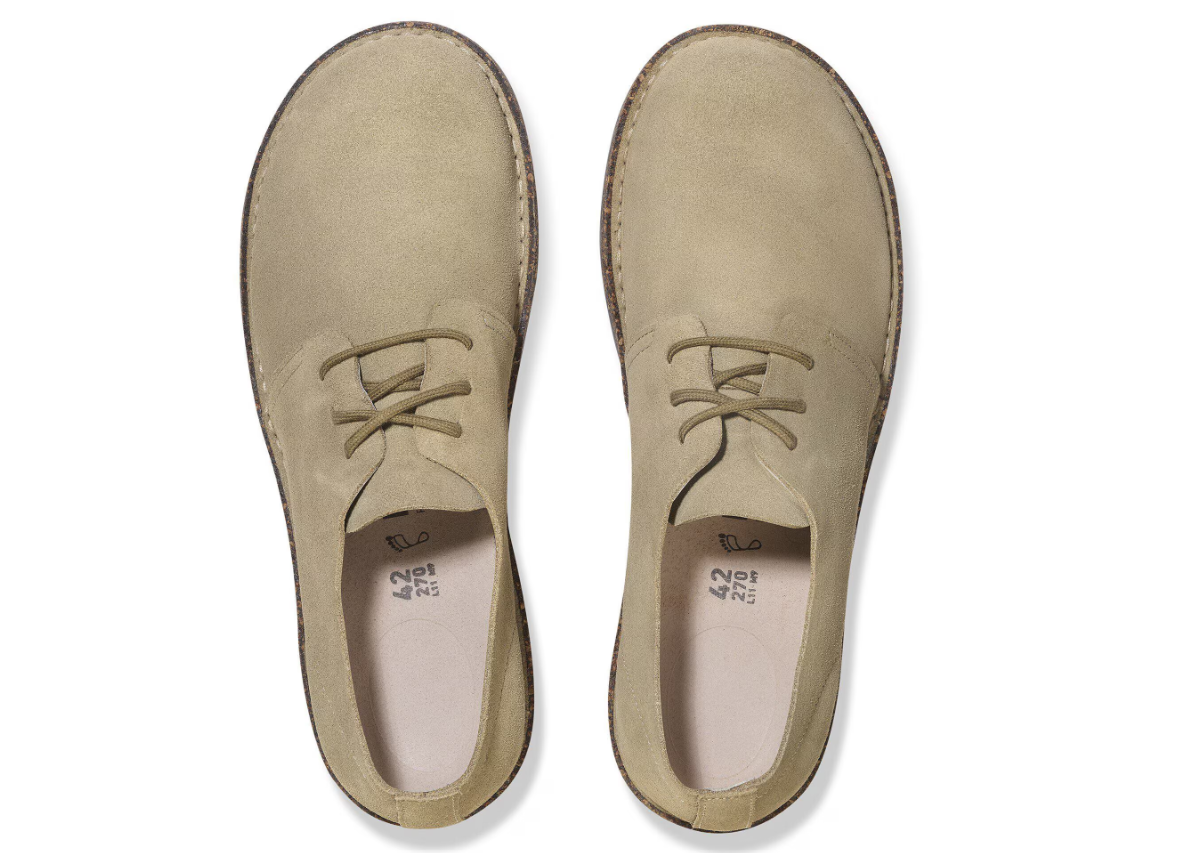 Birkenstock Uppsala Low Faded Suede Leather - Khaki, Regular