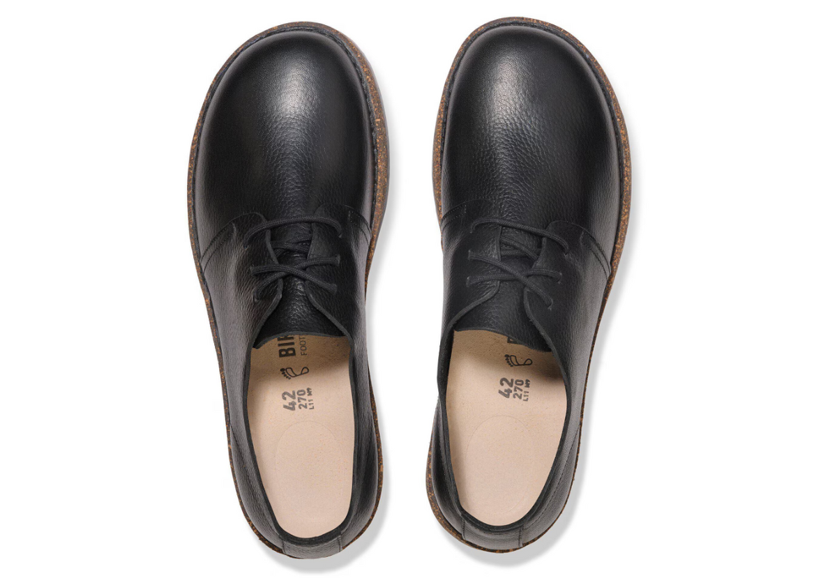 Birkenstock Uppsala Low Natural Leather Black Regular