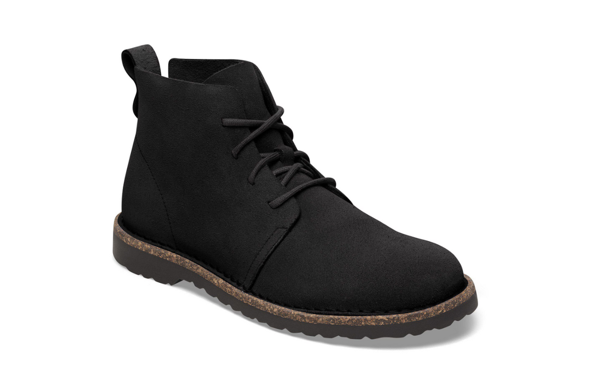 Birkenstock Uppsala Mid Suede Leather Black Regular