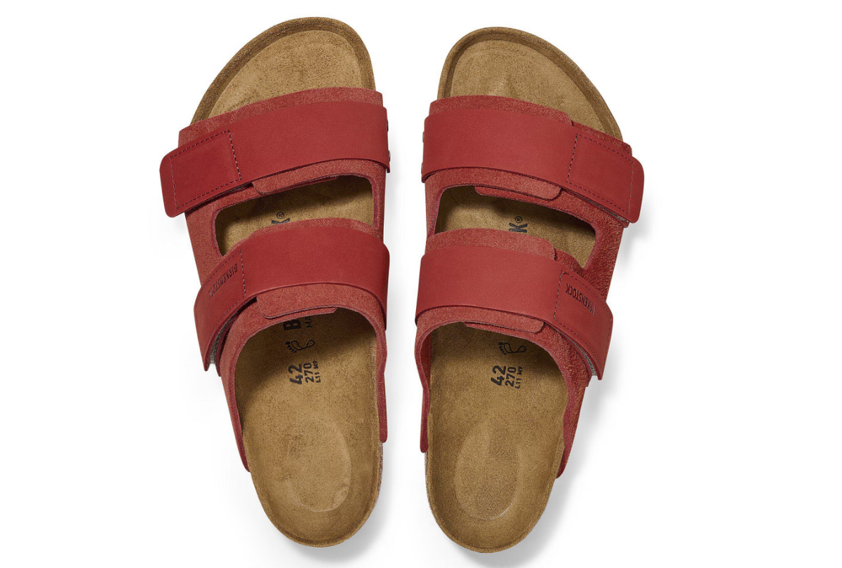Birkenstock Uji Nubuck Leather/Suede Sienna Red Narrow