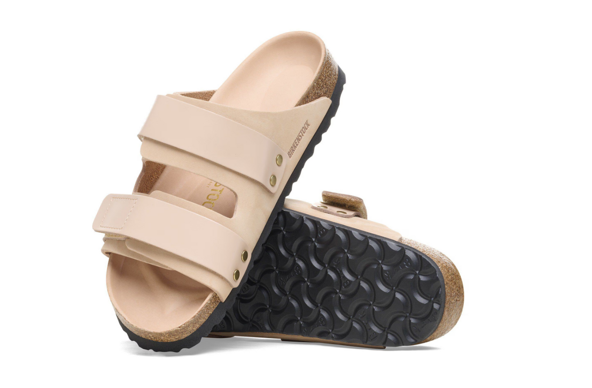Birkenstock Uji Nubuck Leather Sandals New Beige Narrow