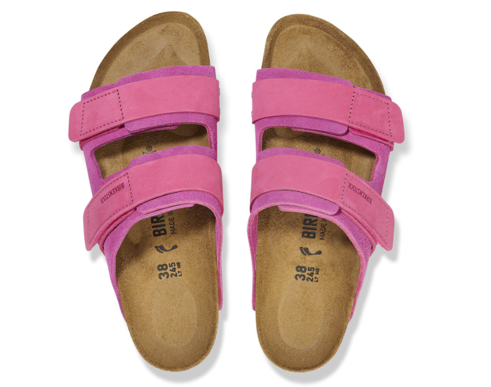 Birkenstock Uji Nubuck-Suede Leather Fuchsia - Tulip, Narrow
