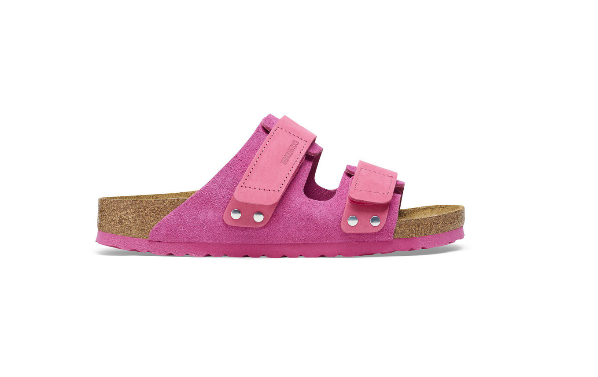 Birkenstock Uji Nubuck-Suede Leather Fuchsia - Tulip, Narrow