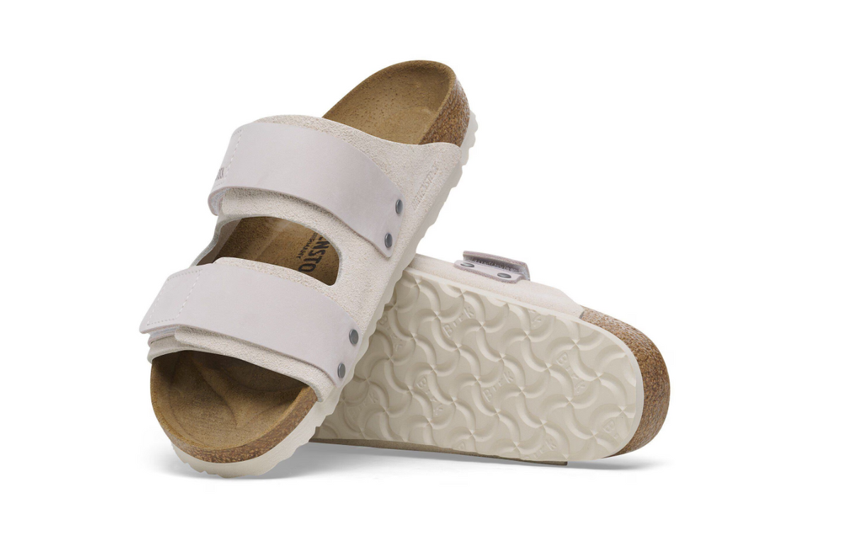 Birkenstock Uji Nubuck Antique Leather/Suede - White, Narrow