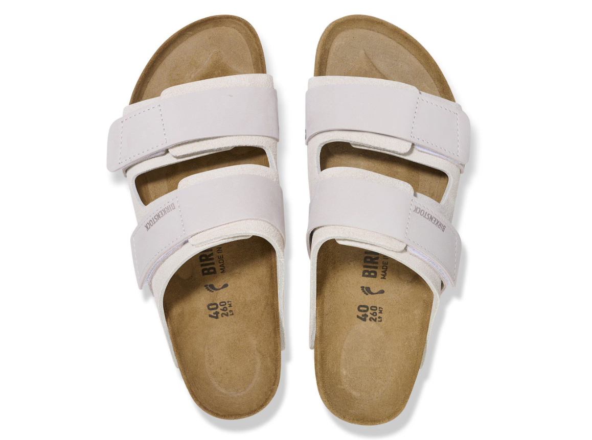 Birkenstock Uji Nubuck Antique Leather/Suede - White, Narrow
