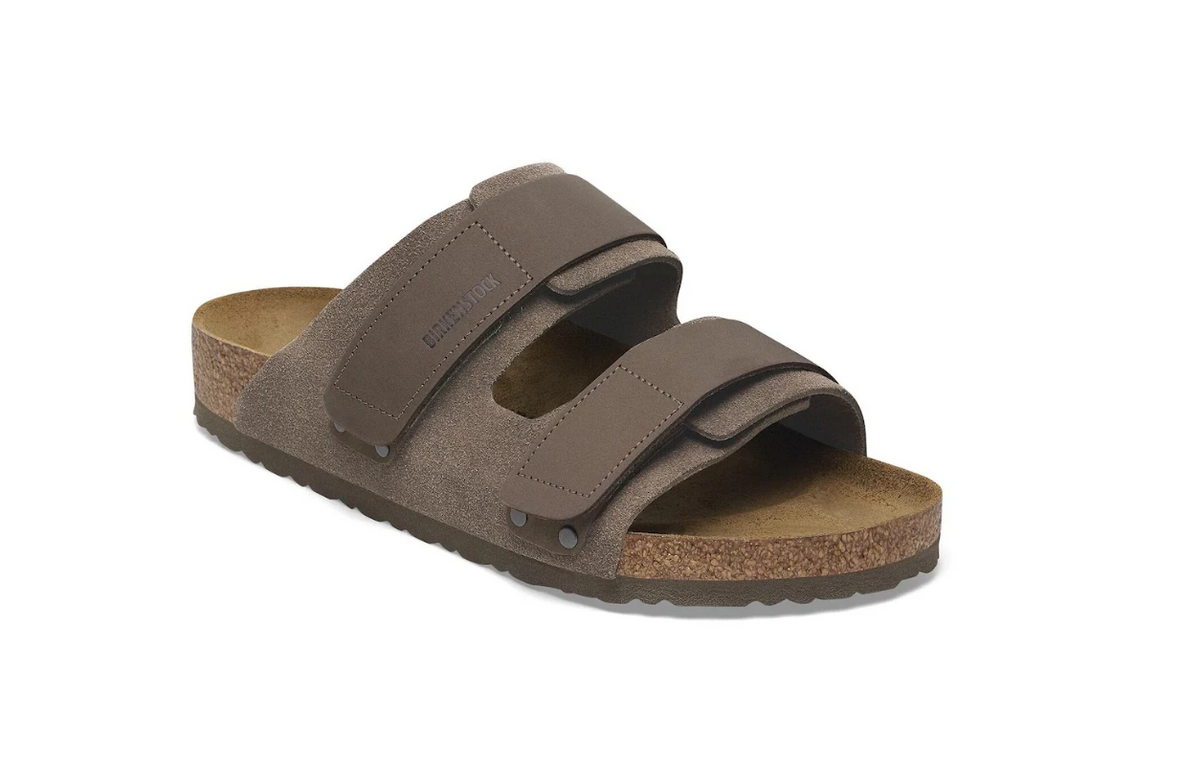 Birkenstock Uji Suede Nubuck Leather Concrete - Gray, Regular