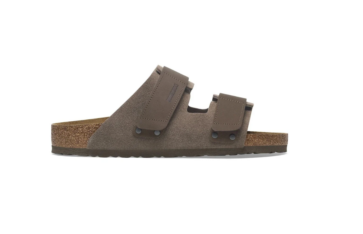 Birkenstock Uji Suede Nubuck Leather Concrete - Gray, Regular