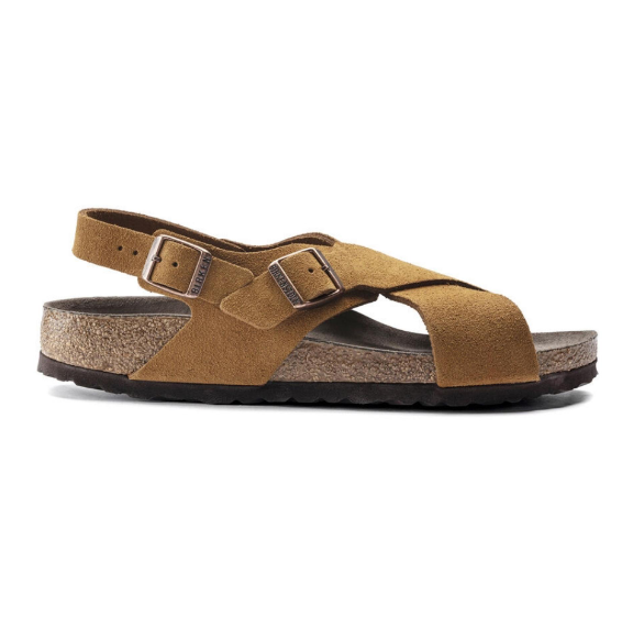 Birkenstock Tulum Soft Footbed Suede Leather Mink Narrow