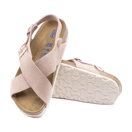 Birkenstock Tulum Soft Footbed Suede Leather Light Rose Narrow