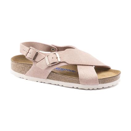 Birkenstock Tulum Soft Footbed Suede Leather Light Rose Narrow