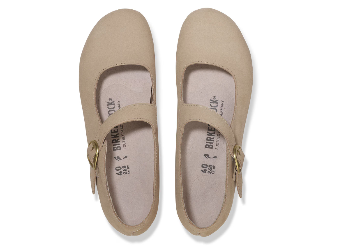 Birkenstock Tracy Nubuck Leather - Sand, Narrow