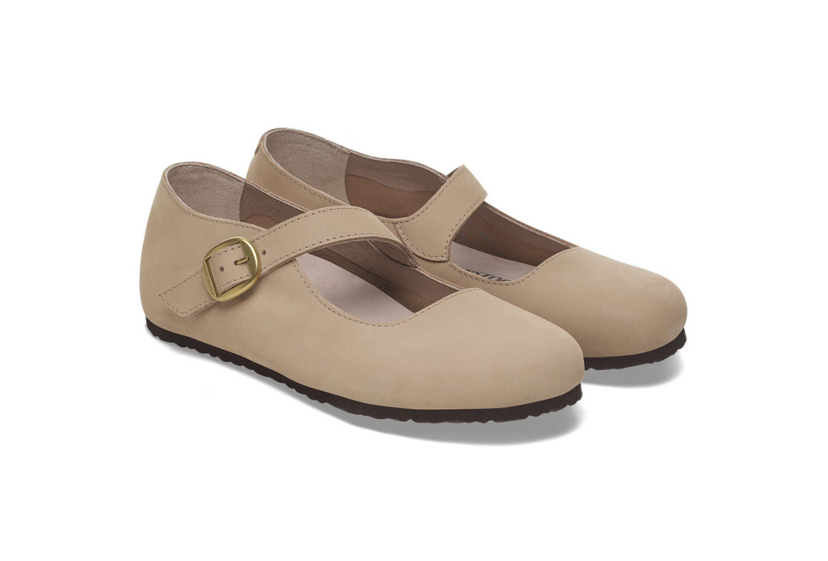 Birkenstock Tracy Nubuck Leather - Sand, Narrow