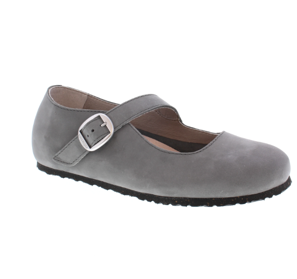 Birkenstock Tracy Nubuck Leather Gray Narrow