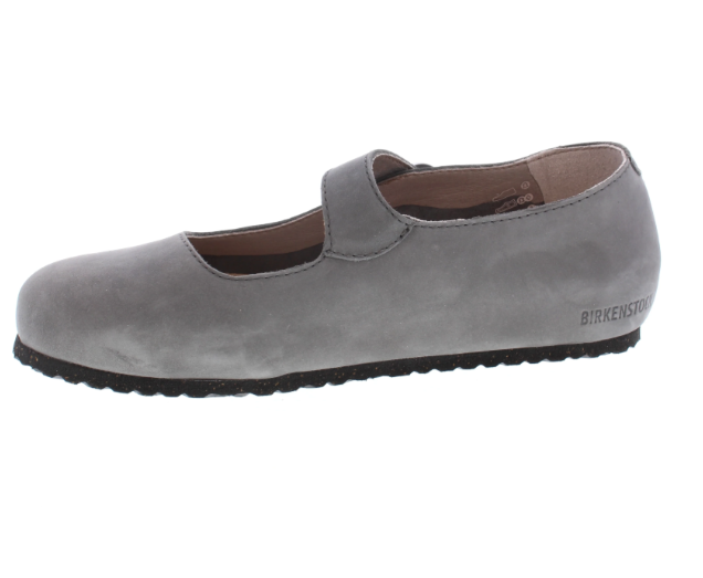 Birkenstock Tracy Nubuck Leather Gray Narrow