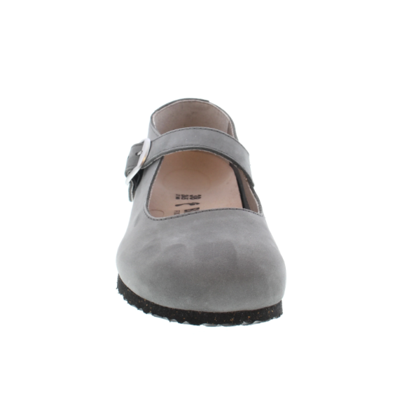 Birkenstock Tracy Nubuck Leather Gray Narrow