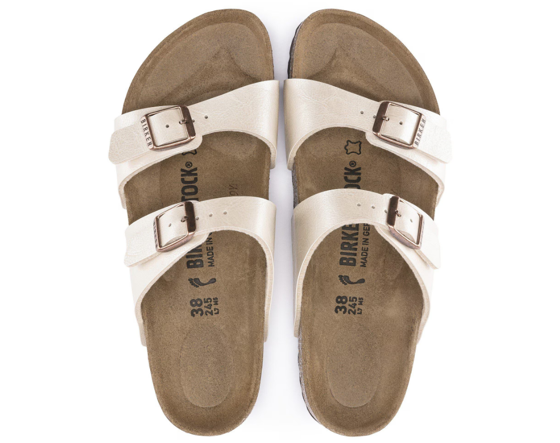 Birkenstock Sydney Birko-Flor Graceful Pearl White Narrow