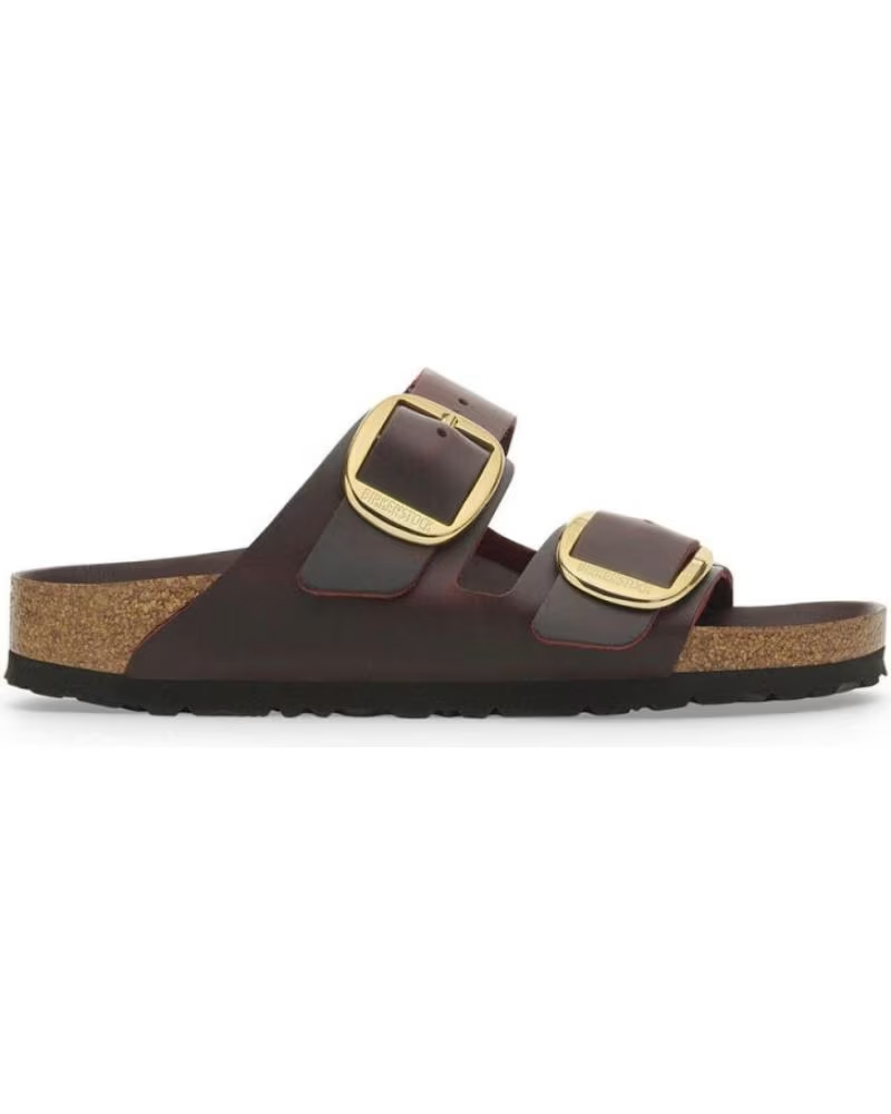 Birkenstock Arizona Big Buckle Oiled Leather Sandals - Zinfandel - Narrow