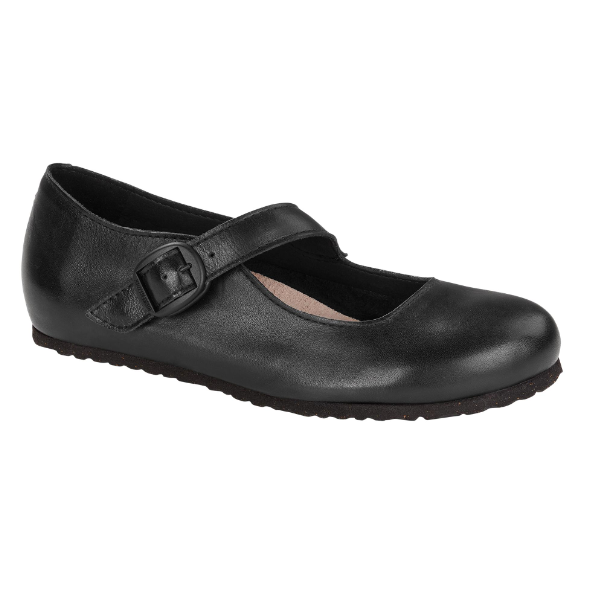 Birkenstock Tracy Natural Leather Black Regular