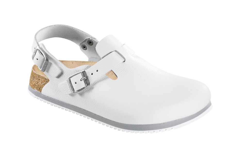 Birkenstock Tokio Super Grip Leather White Narrow