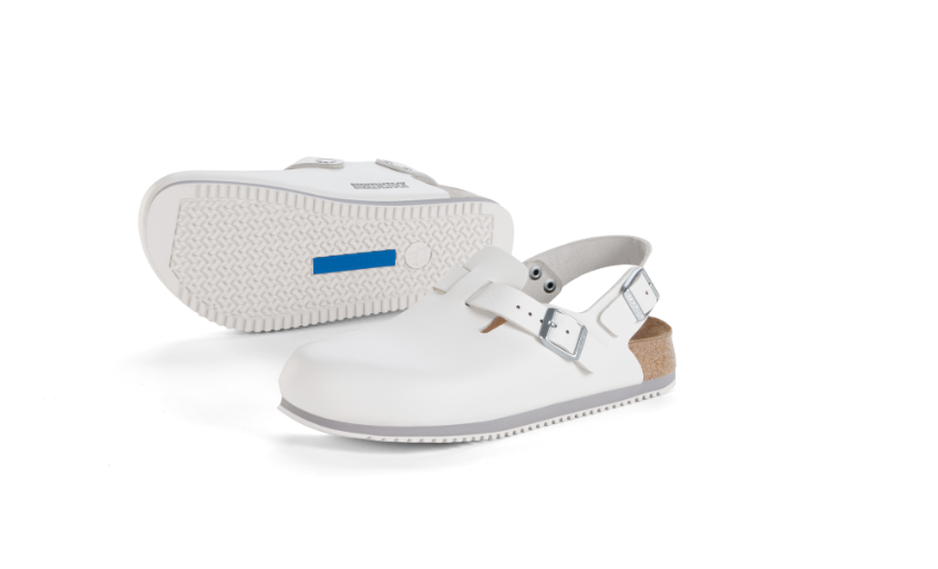 Birkenstock Tokio Super Grip Leather White Narrow