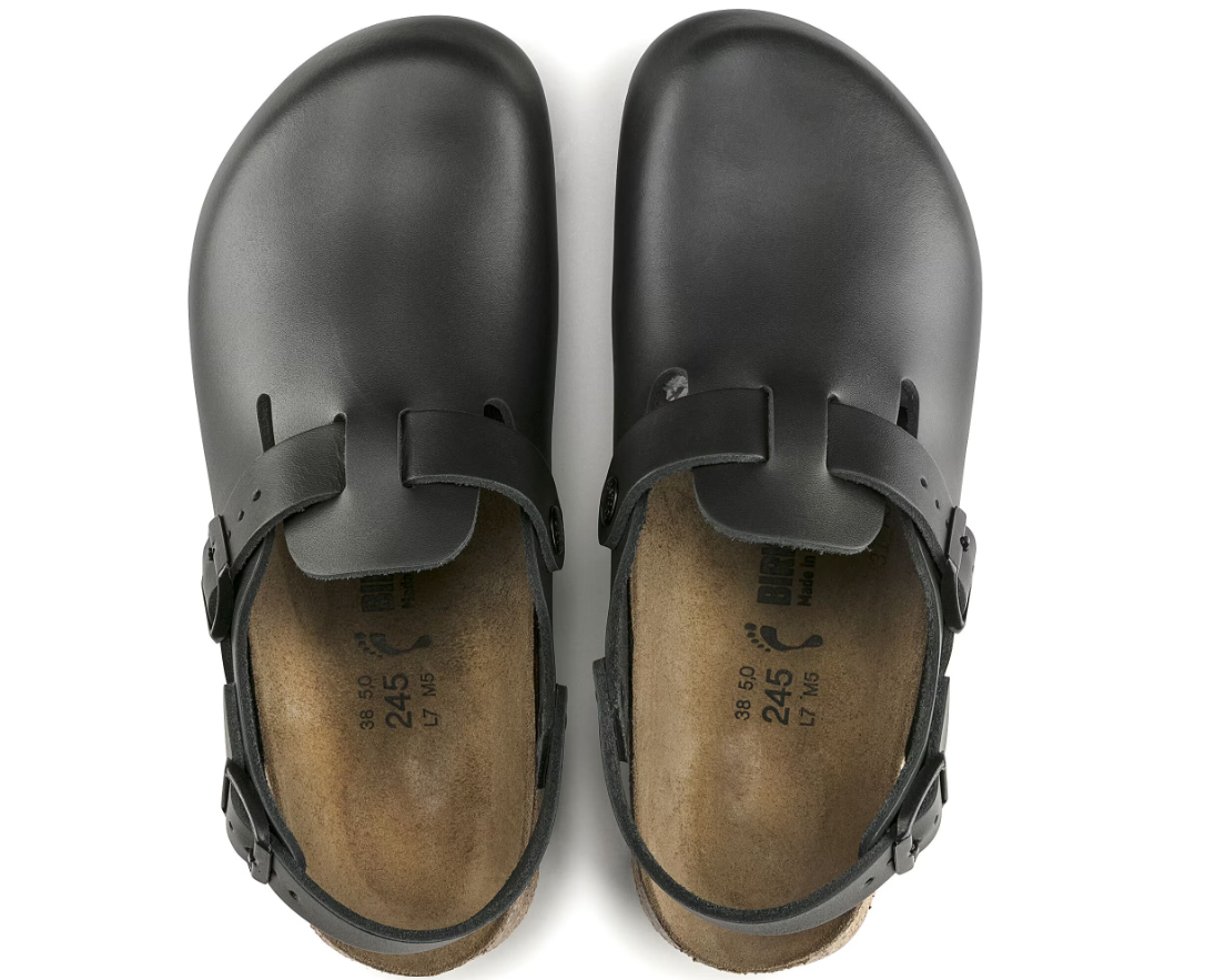 Birkenstock Tokio Super Grip Leather Black Regular
