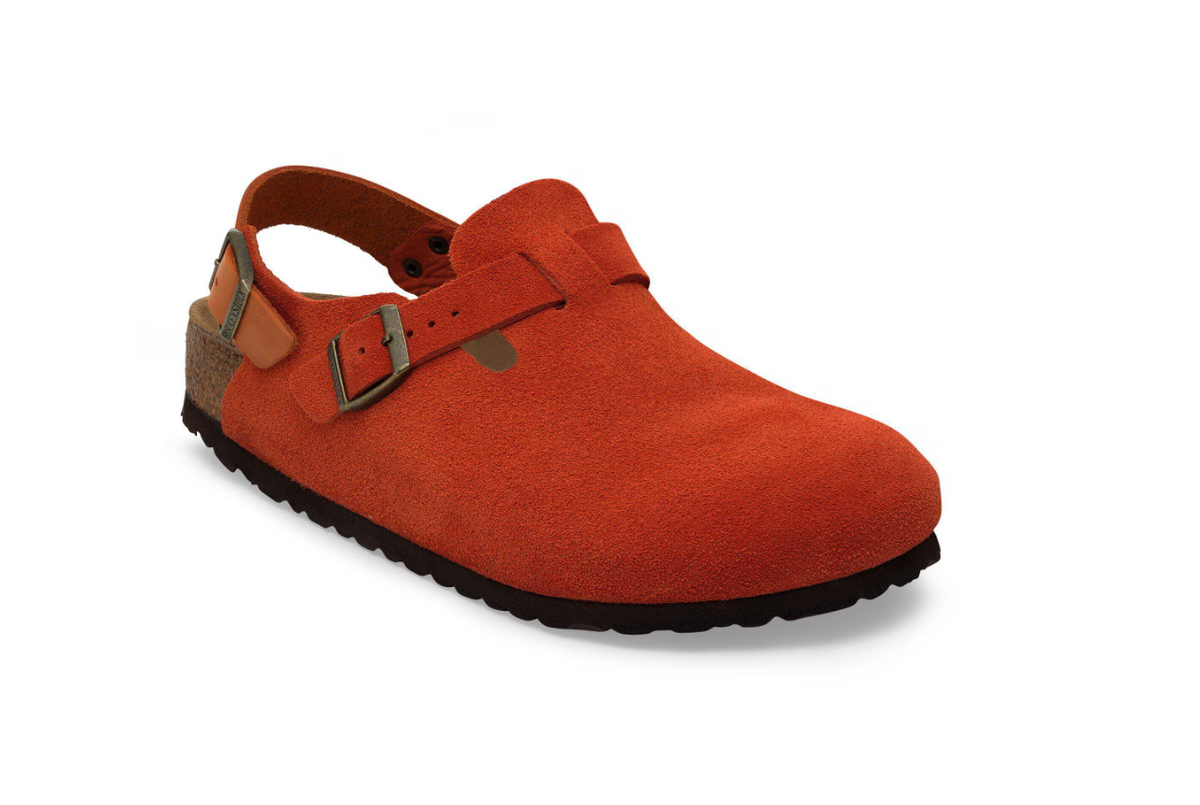 Birkenstock Tokio Suede Leather Rust Brown Burnt Orange Regular