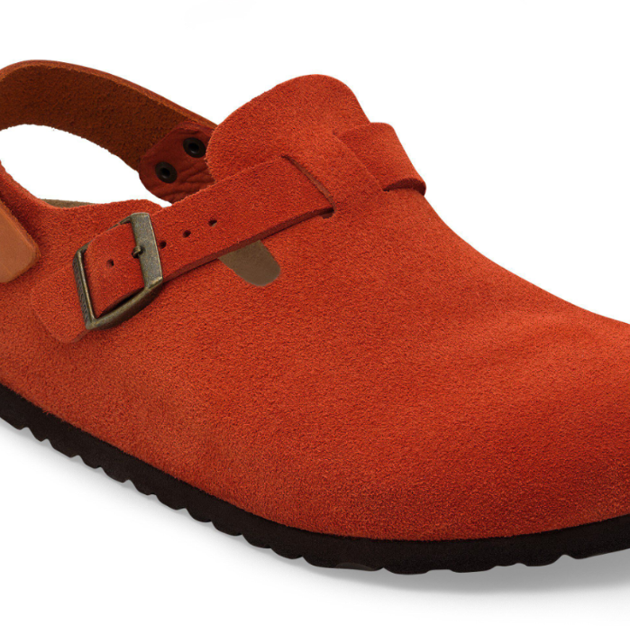Birkenstock Tokio Suede Leather Rust Brown Burnt Orange Regular