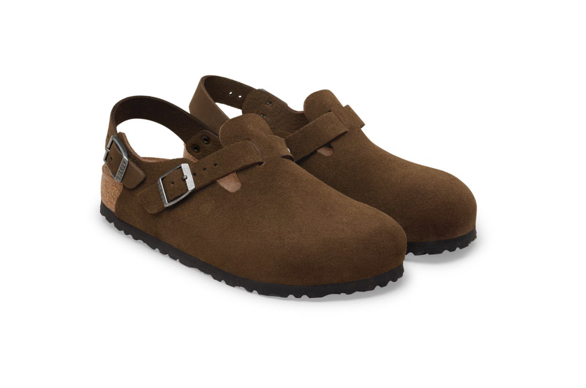 Birkenstock Tokio Suede Leather Clog Carafe Regular