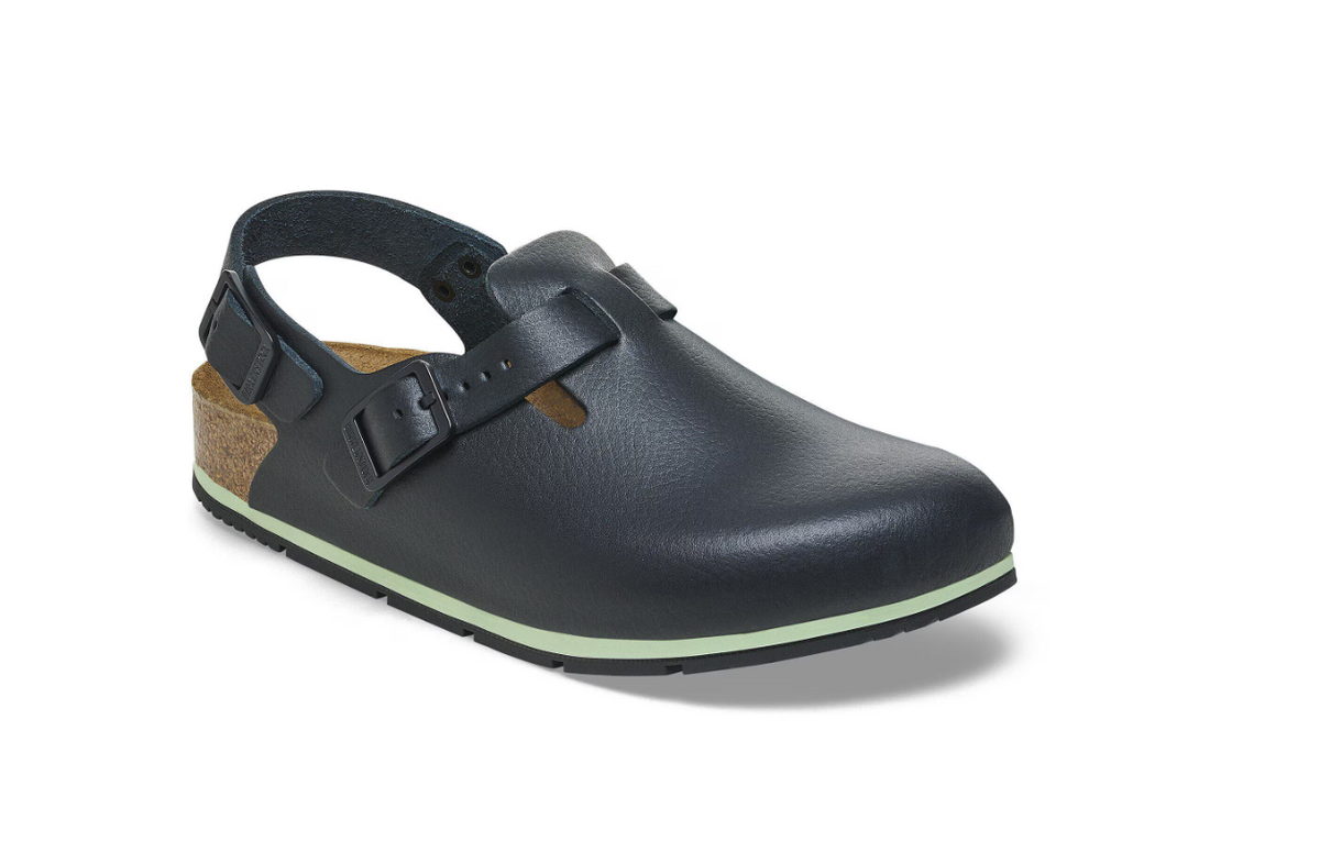 Birkenstock Tokio PRO Natural Leather Coated - Black, Narrow