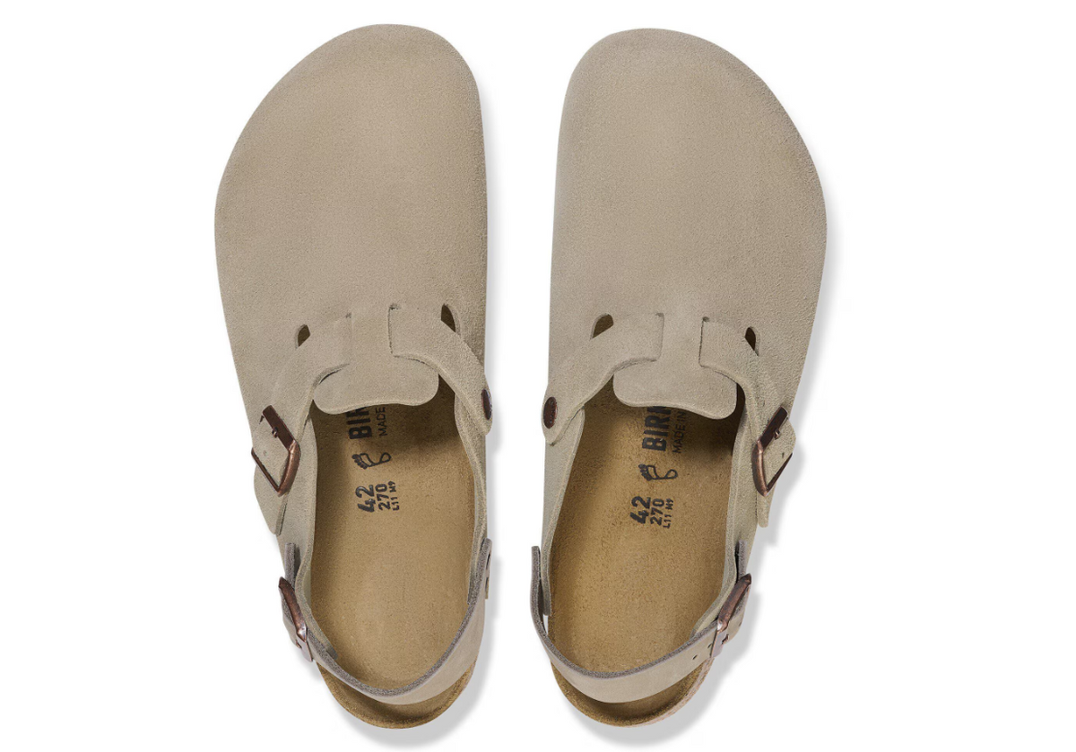 Birkenstock Tokio Suede Leather - Taupe, Regular