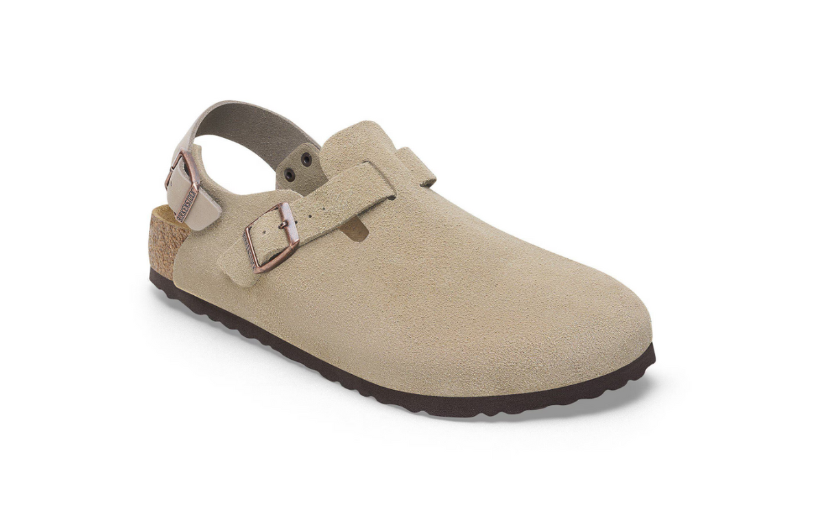 Birkenstock Tokio Suede Leather - Taupe, Regular