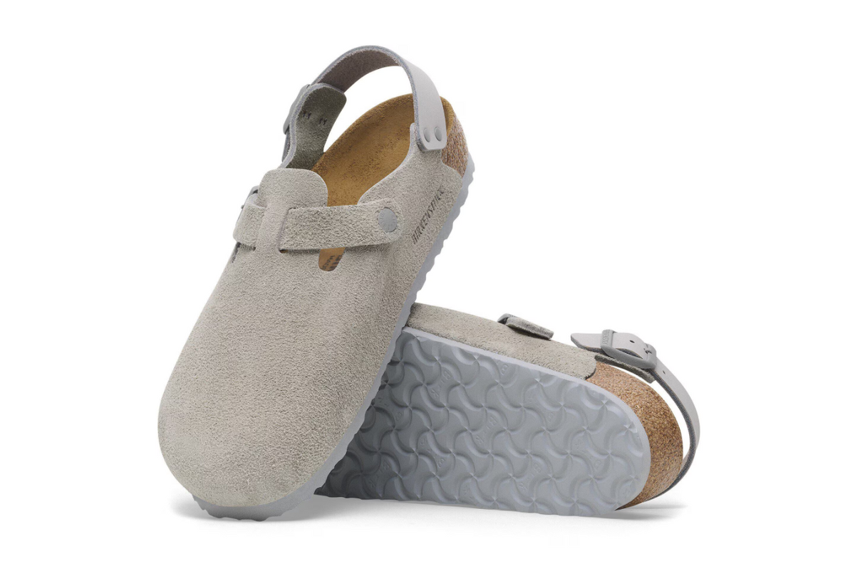 Birkenstock Tokio Suede Leather Stone Coin Regular